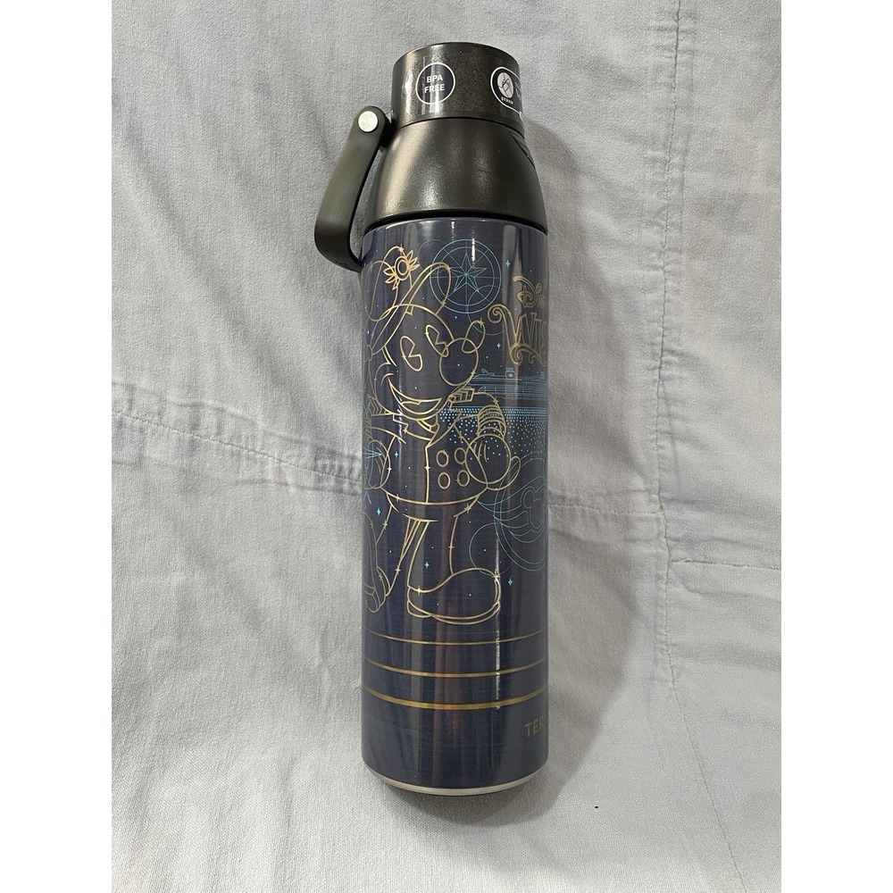 NEW Disney Cruise Line - Wish - Stainless Steel 26oz‎ Pop Top Water Bottle